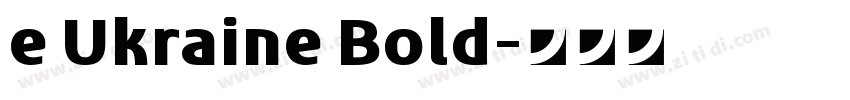 e Ukraine Bold字体转换